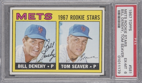 1967 Topps #581 Tom Seaver Rookie Card – PSA EX-MT 6